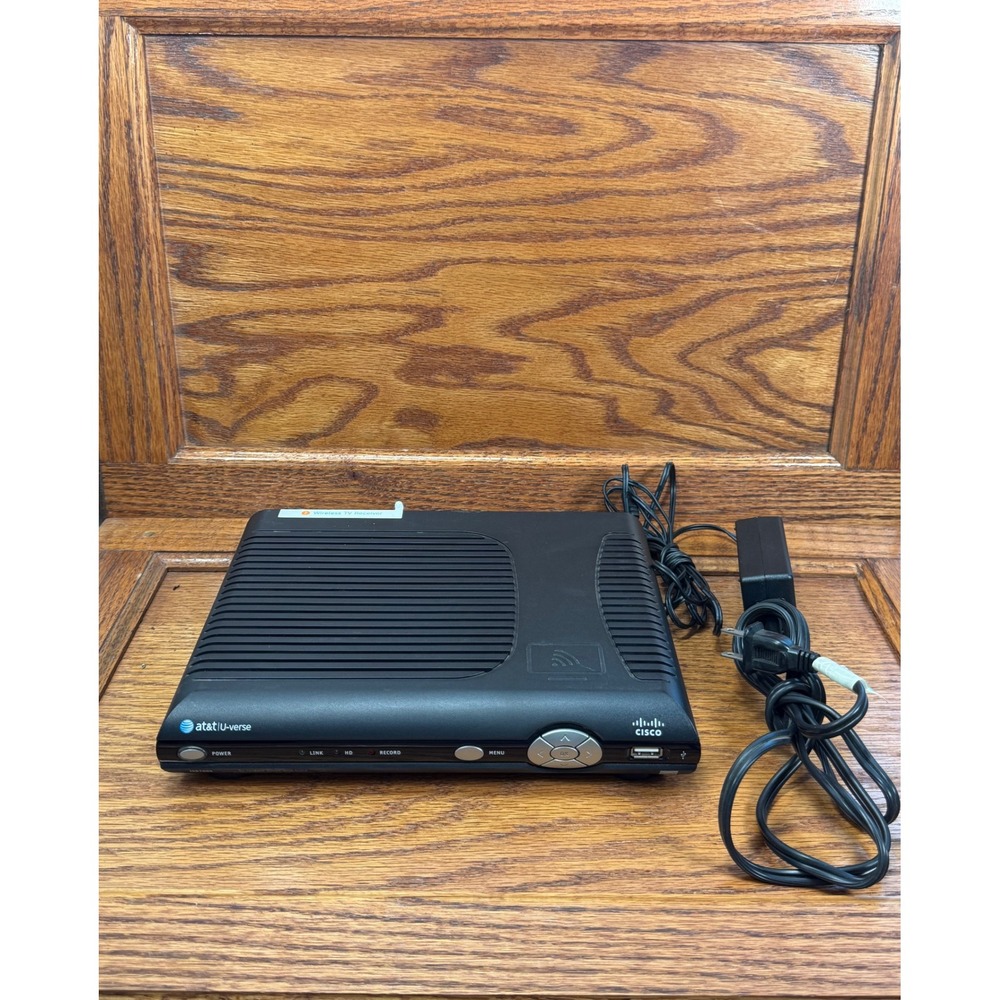 Cisco ISB7005 AT&T U-verse Wireless TV Receiver HD Set Top Box with Power Cord